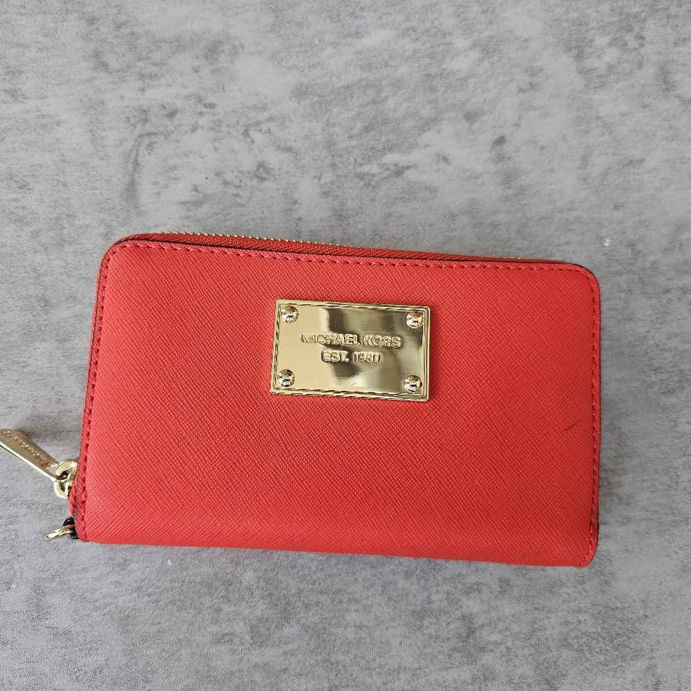 Michael Kors Multi-Functional Wallet Phone Case - Madarin